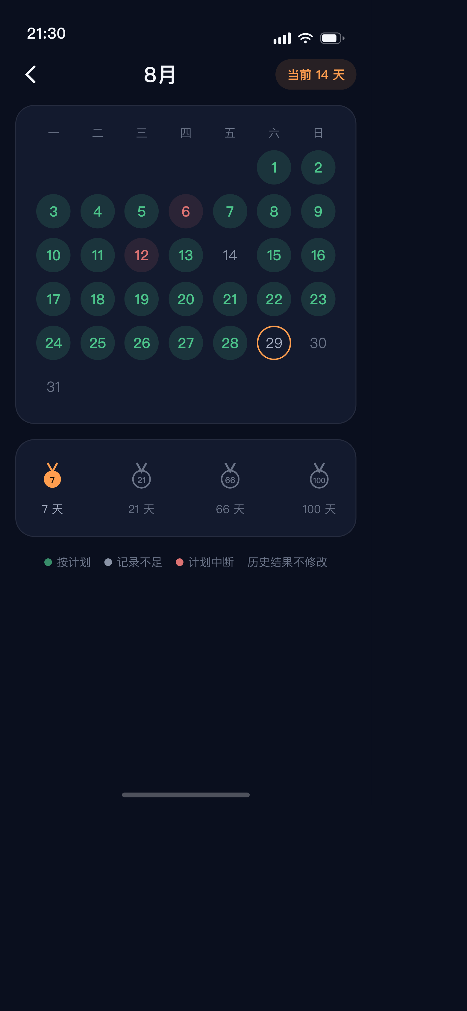 睡了 App 早睡日历
